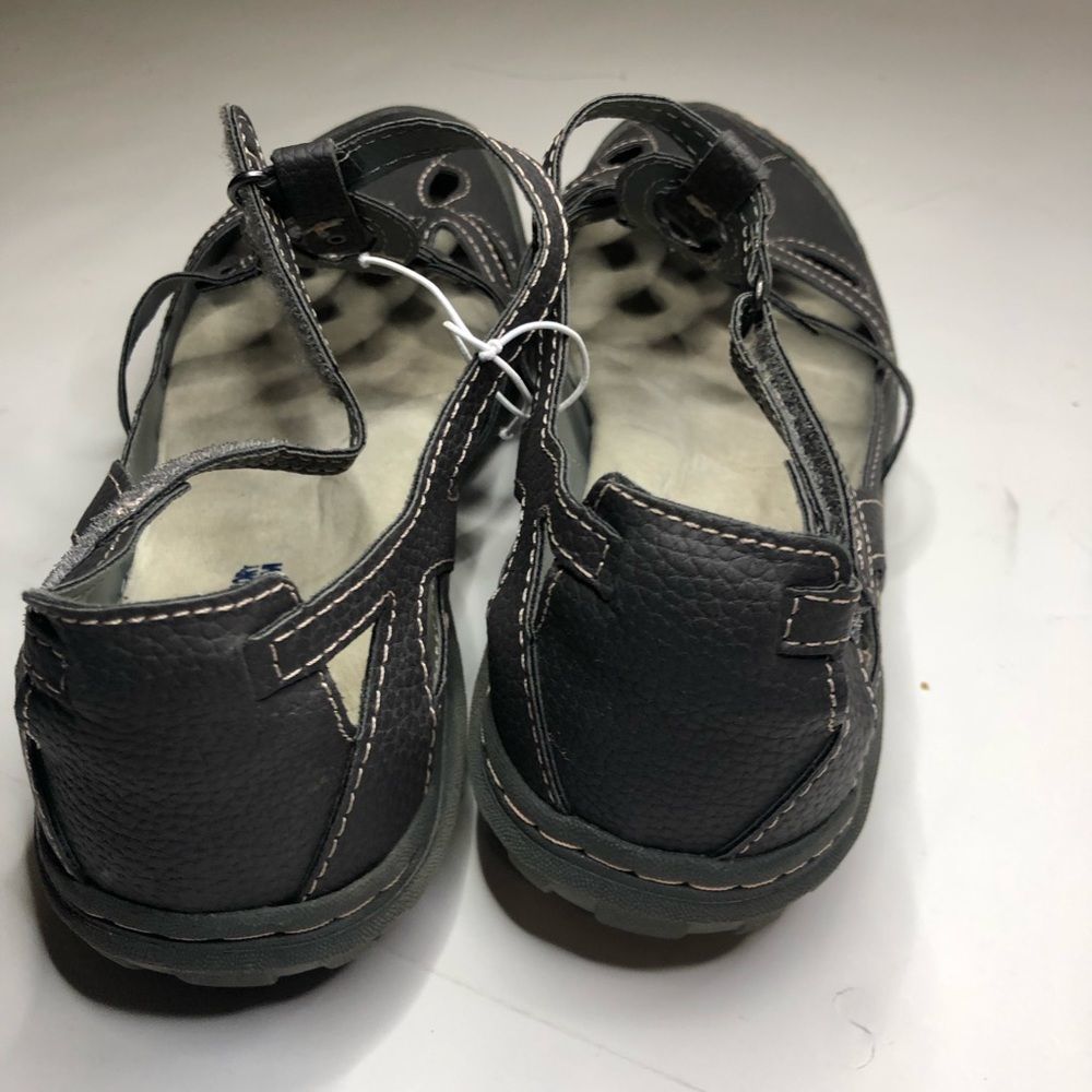 Jambu Memory Foam Size 8 M Sandal Gray Sydney - Picture 5 of 7